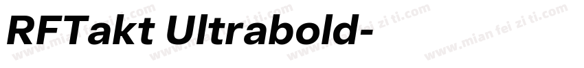 RFTakt Ultrabold字体转换